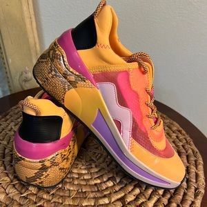Gianni Bini vibrant athletic shoes.